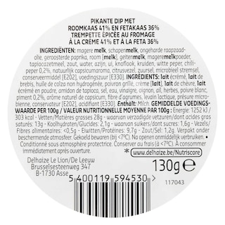 Delhaize | Dip feta epicée 