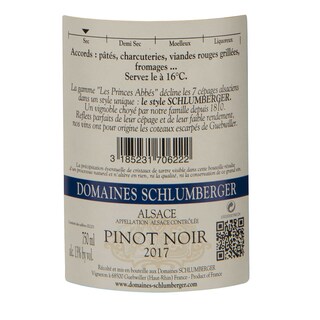France - Frankrijk | Alsace - Pinot Noir | Les Princes Abbés Pinot Noir 2017 Schlumberger 