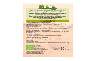 Delhaize | Bio | Green | Tea | Ginger | Rosemary | Bio 