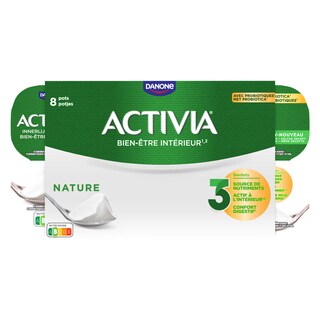 Activia | Yoghurt | Natuur | Bifidus | Probiotica 8 x 125 gr