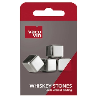 Vacu Vin | Whisky koelstenen | Inox 4 st
