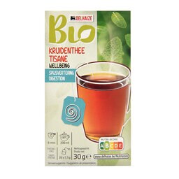 Delhaize | Bio | Kruidenthee | Spijsvertering | Zakjes | Bio 20 x 1,5 gr