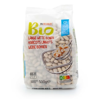 Delhaize | Bio | Lange witte bonen | Bio 500 gr