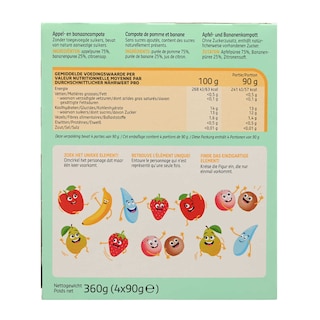 Delhaize | Compote | Kids | Appel | Banaan 