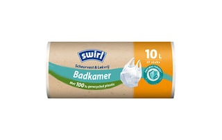 Swirl | Sac poubelle | Antibact | Poignées | Salle de Bain | 37st | 10L 