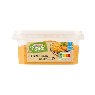 Delhaize | Veggie | Salade | Houmous-Lentilles | Végétarien 