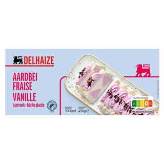 Delhaize | Ijstaart | Vanille | Aardbei 1 l