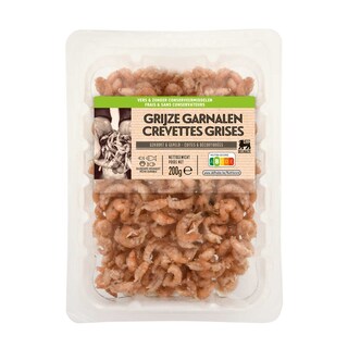 Delhaize | Grijze garnalen | Vers | Gepeld 200 gr