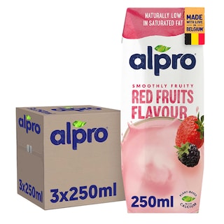 Alpro | Plantaardige drank | Soja | Rode vruchten 3 x 25 cl