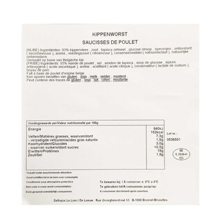 Delhaize | Saucisses | Poulet 