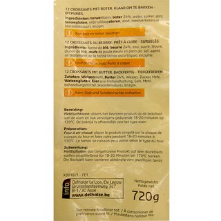 Delhaize | 12 | croissants 720 gr
