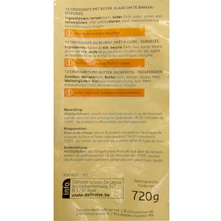 Delhaize | 12 | croissants 720 gr