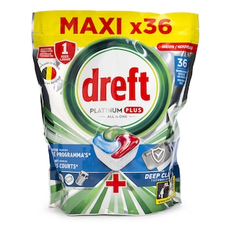 Dreft | Platinum Plus | Capsules lave-vaisselle | Deep Clean 