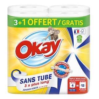 Okay | Keukenpapier | Zonder Koker | 3+1 | eco 