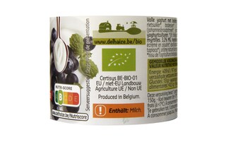 Delhaize | Bio | Yoghurt | Mager | Blauwe bosbes | 3+1 | Bio 