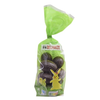 Delhaize | oeufs | Noir | Sachet | Pâques FSI MB | fairtrade 130 gr