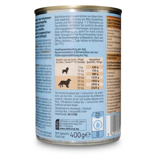 Delhaize | Aliment chien | Terrine | Adult | Volaille 