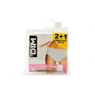 Dim | Slip coton+ | Maxi blanc | 48/50 