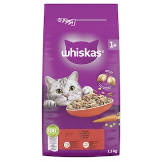 Whiskas | Aliment chat | Croquettes | Boeuf 1,9 kg