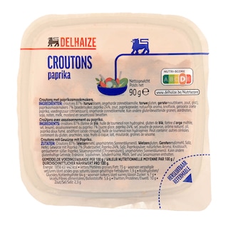Delhaize | Korstjes | Salade | Paprika 