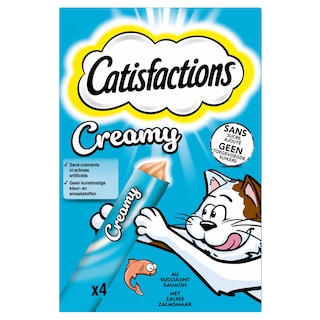 Catisfactions | Snacks chat | Creamy | Saumon 4 x 10 gr