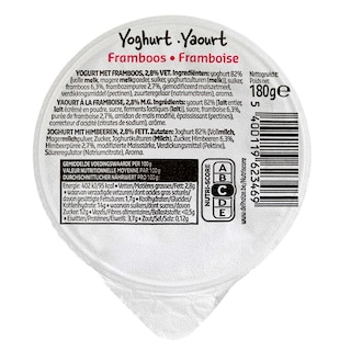 Delhaize | Yoghurt | Vol | Framboos 
