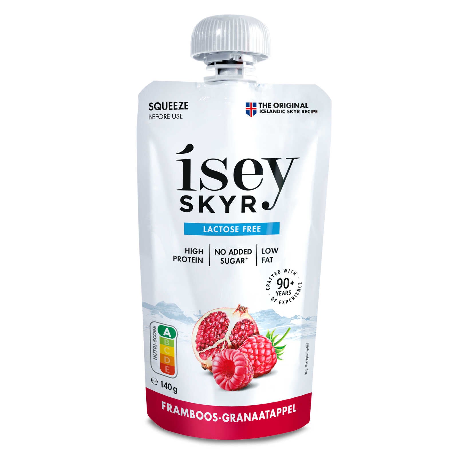 Isey skyr Pouch | Framboos | Granaatappel | Proteïne