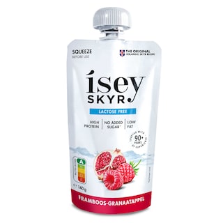 Isey skyr | Pouch | Framboos | Granaatappel | Proteïne 