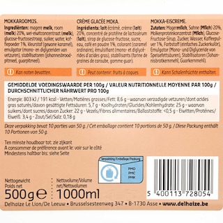 Delhaize | Crème glacée | Moka 