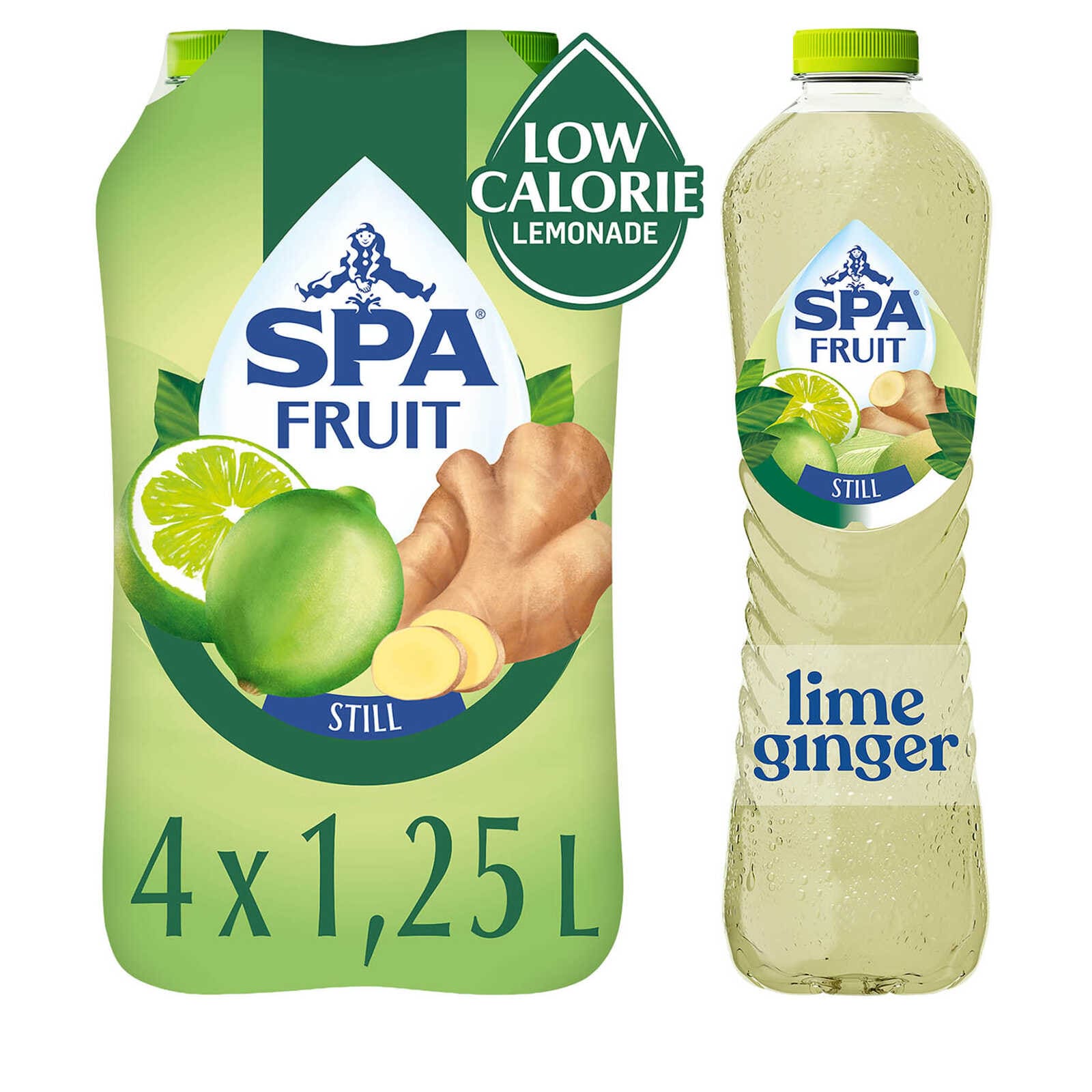 Spa Limonade | Niet Bruisend | Lime-Ginger | PET