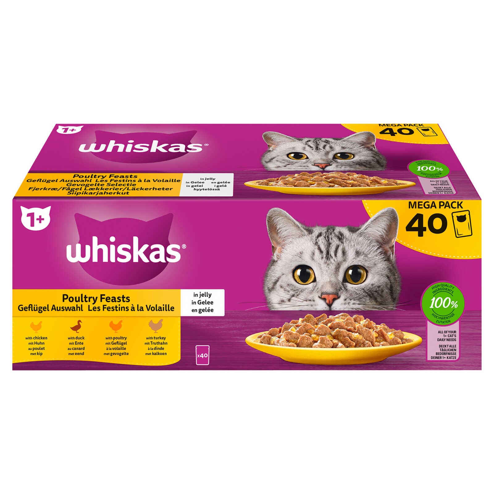 Whiskas Kattenvoeding | Gelei | Mix vlees