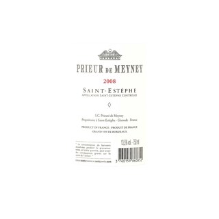 France - Frankrijk | Bordeaux Saint Estèphe | Prieur Meyney 2008 