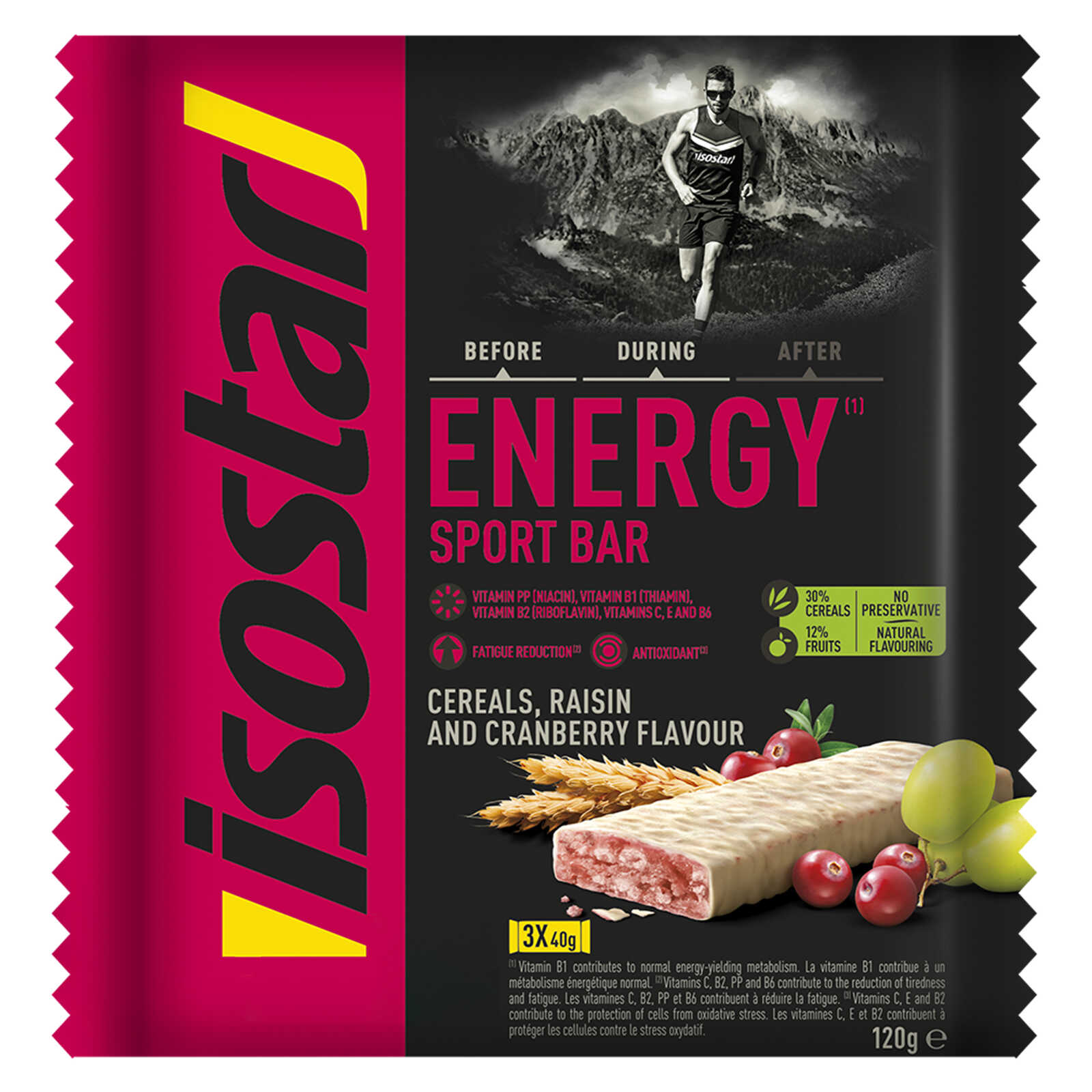 Isostar Sort Bars | Antioxidant | Cranberry