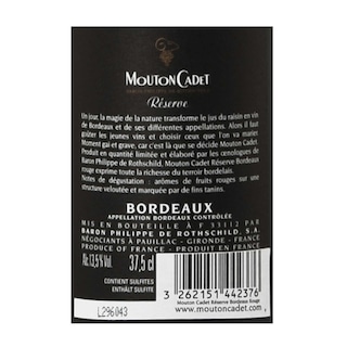 France - Frankrijk | Bordeaux - Bordeaux AC | Réserve Mouton Cadet 2016 
