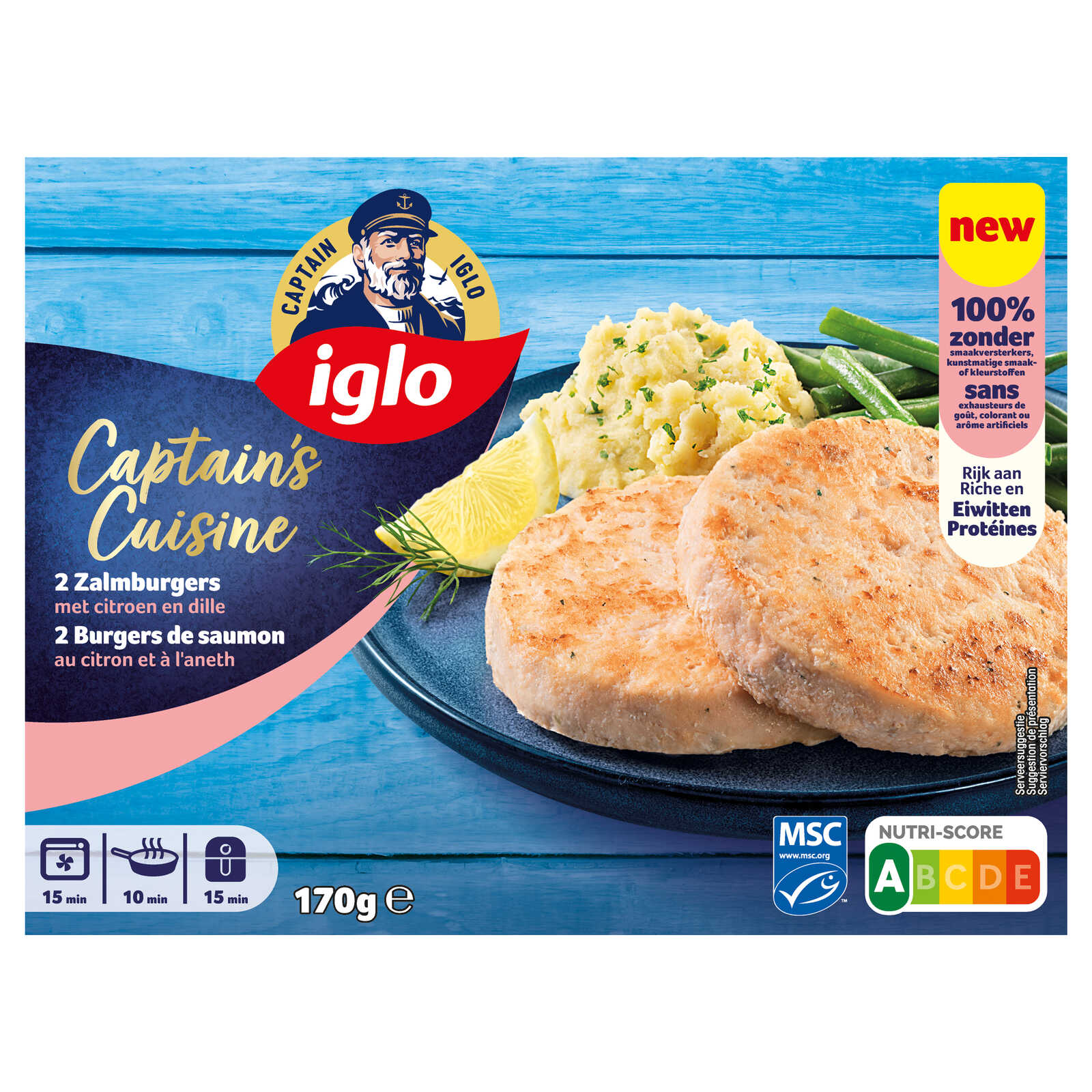 Iglo Zalmburger | Citroen | Dille