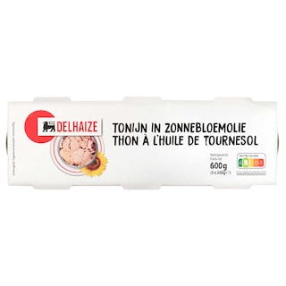 Delhaize | Tonijn | Zonnebloemolie 