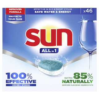 Sun | 46 Vaatwastabletten | AIO | Regular 