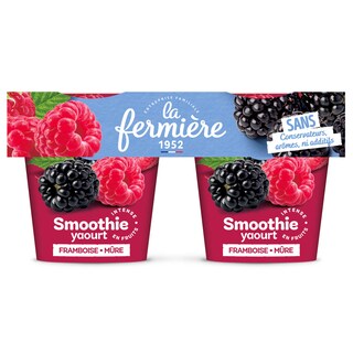 La Fermière | Yaourt | Framboise | Mure 2 x 140 gr