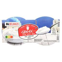 Delhaize | Yaourt | A la grecque | Entier | Nature 
