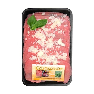 Delhaize | Carpaccio de boeuf | Fromage et huile 