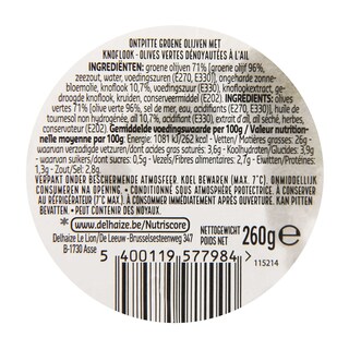Delhaize | Olives à l'ail 
