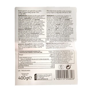 Delhaize | Scampi | Rode curry | Rijst 