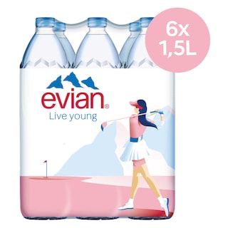 Evian | Eau minérale | Non pétillante | PET 