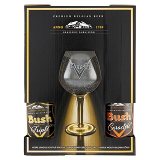 Bush | Box | Blond-Amber | +glas 4 x 33 cl