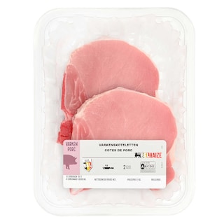 Delhaize | Côtes de porc | 2 Pièces +/- 400 gr