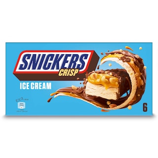 Snickers | Crème glacée | Crisp | 6P 207 gr