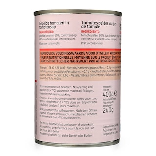 Delhaize | Tomates | Pelées 400 gr