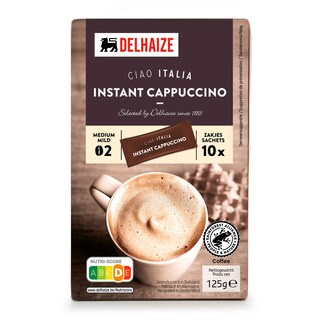 Delhaize | Café | Cappuccino | Instant | Sachets 10 x 12,5 gr