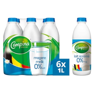 Campina | Melk | 0% V.G. 6 x 1 l