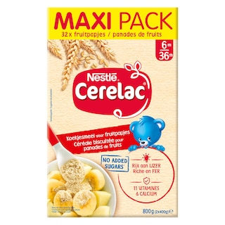 Nestlé | Cerelac | Koekjesmeel | Baby | 4 maanden | Maxi pack 